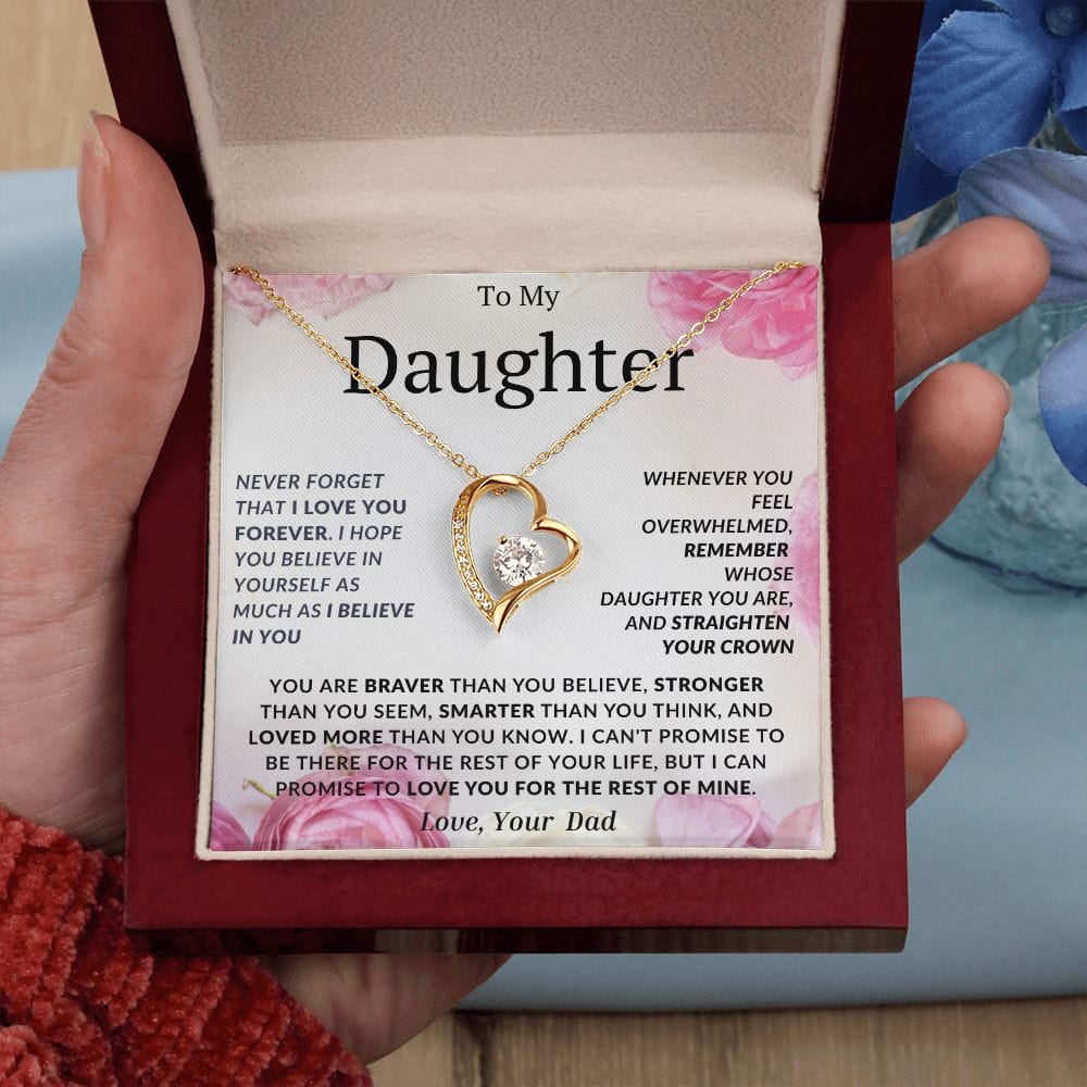 Collar de amor para siempre para mi hija, papá 