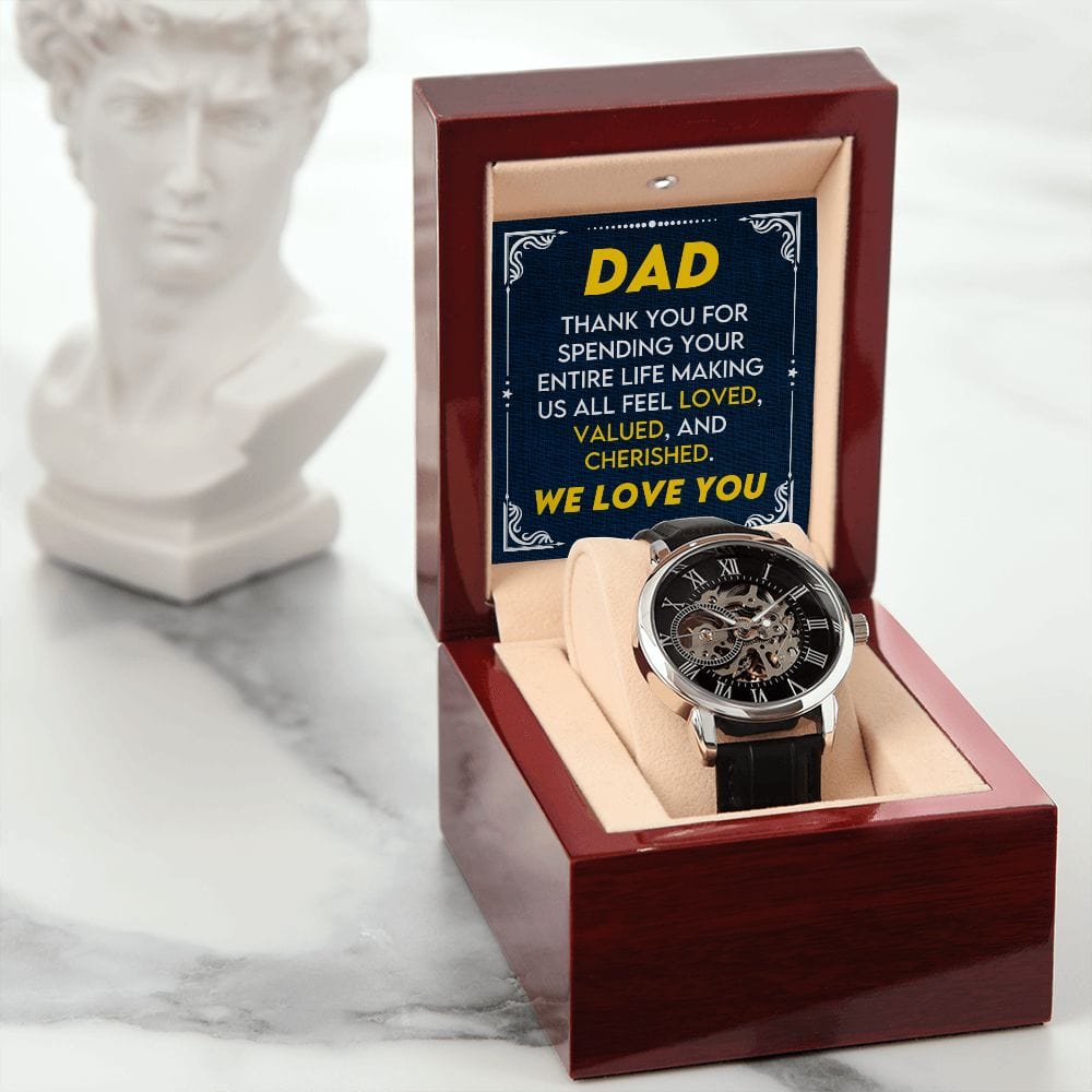 Papá Te Amamos Reloj Calado