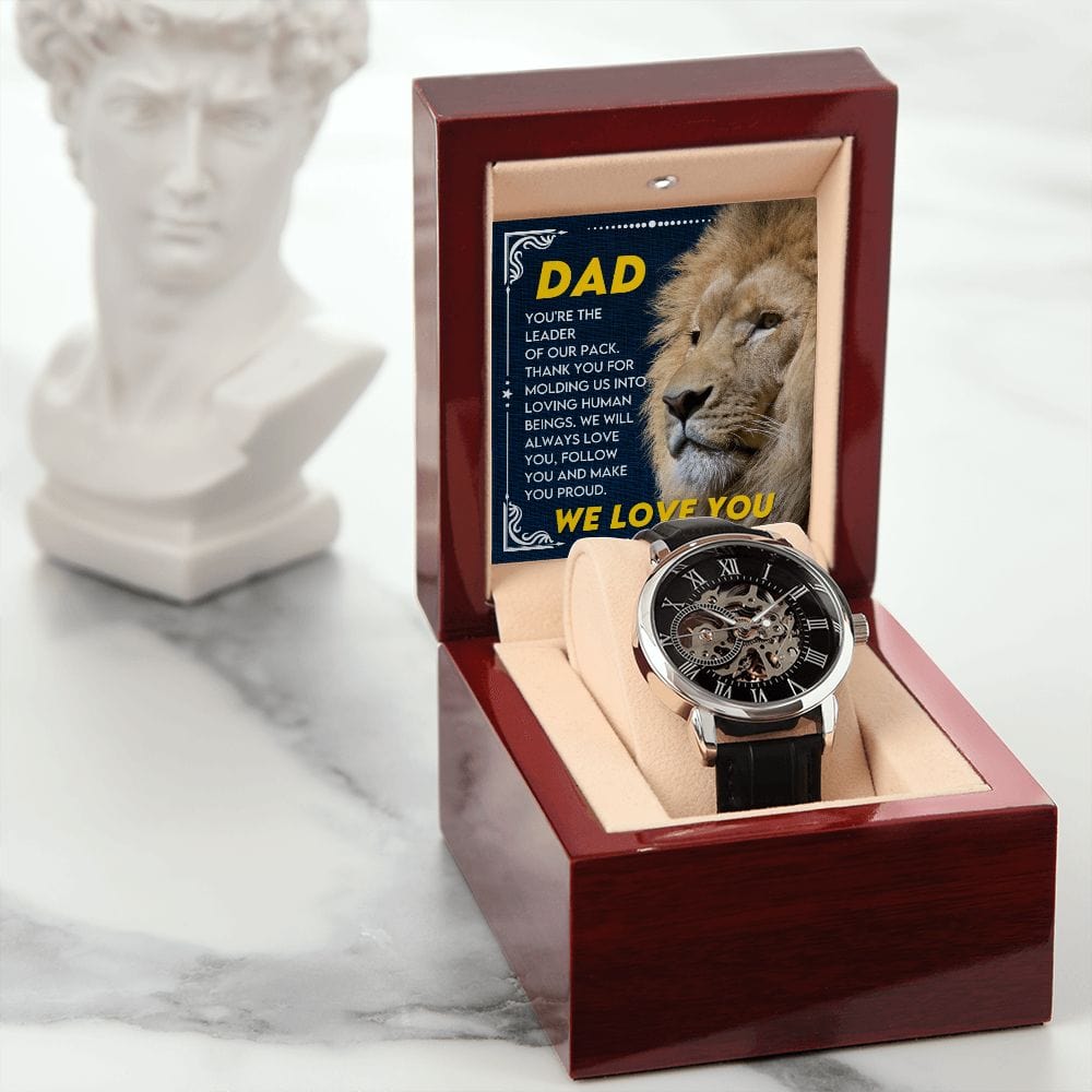 Papá-Eres Nuestro Líder-Reloj Calado