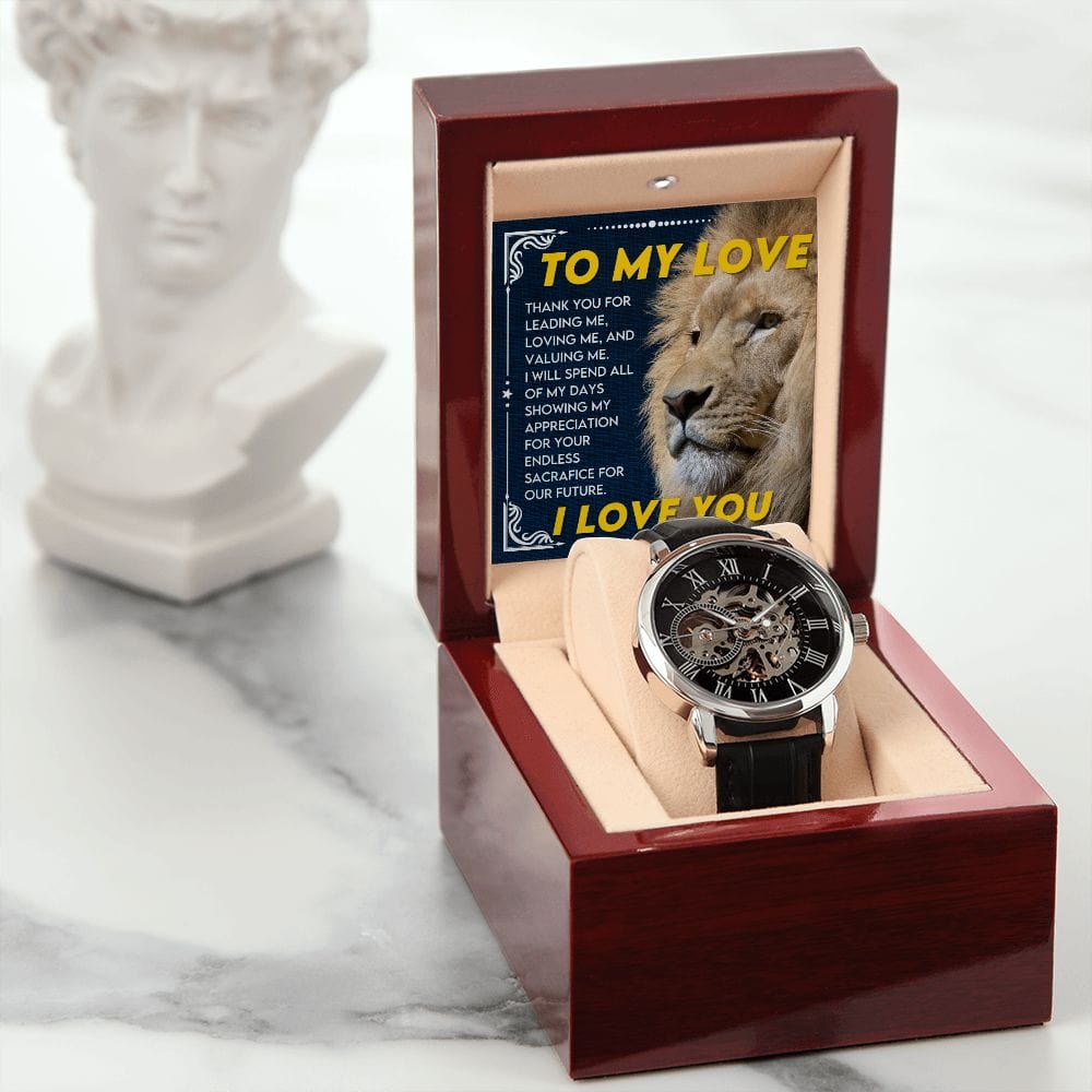 A mi amor- Reloj calado