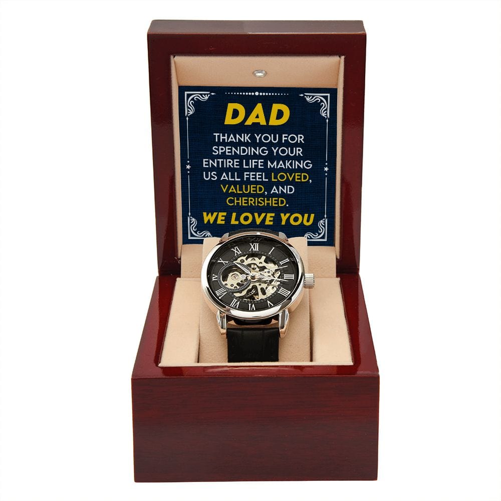 Papá Te Amamos Reloj Calado