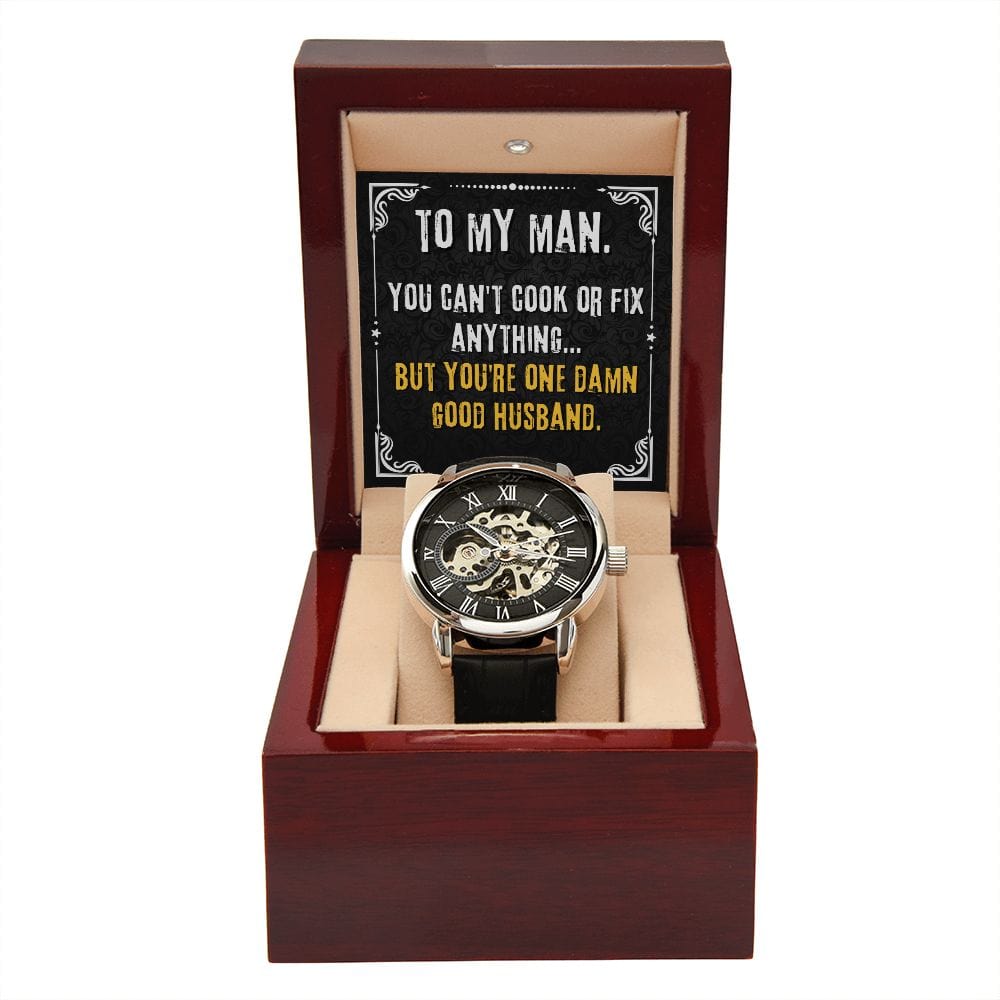 Para mi hombre: no puedes cocinar reloj calado
