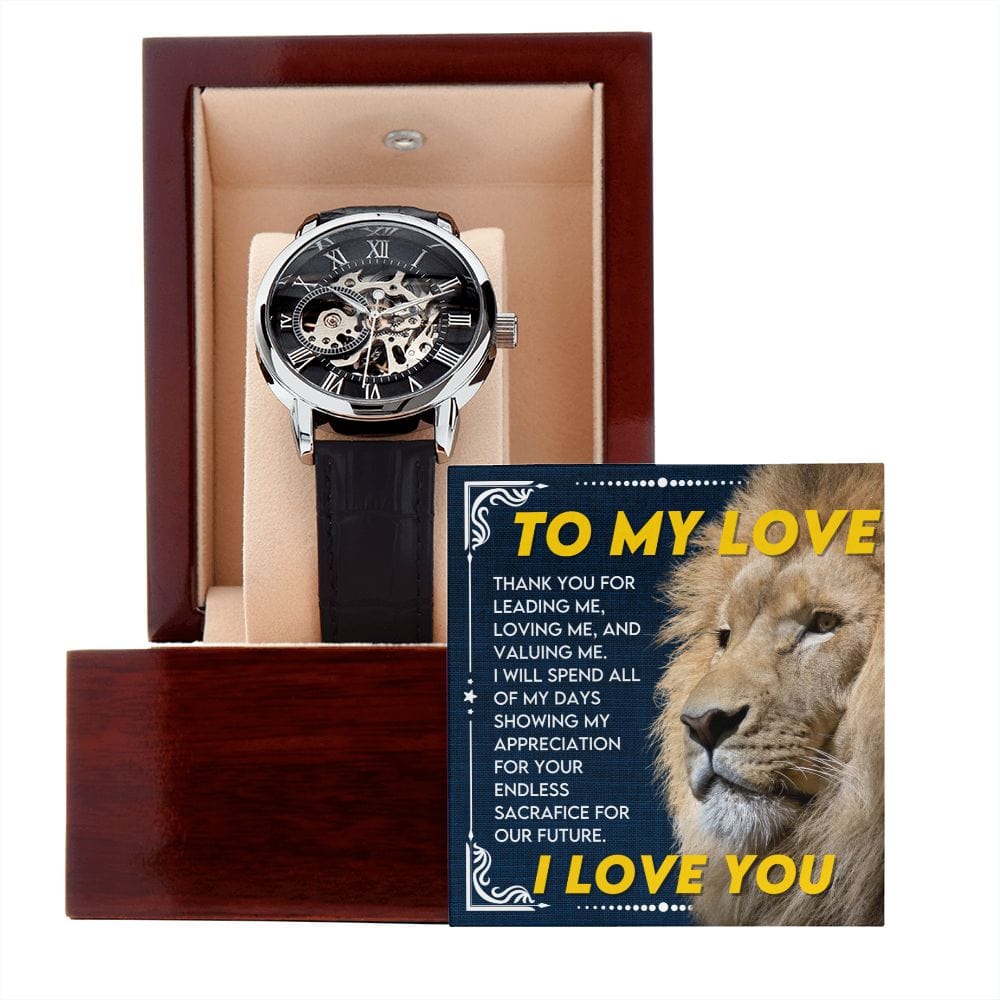A mi amor- Reloj calado