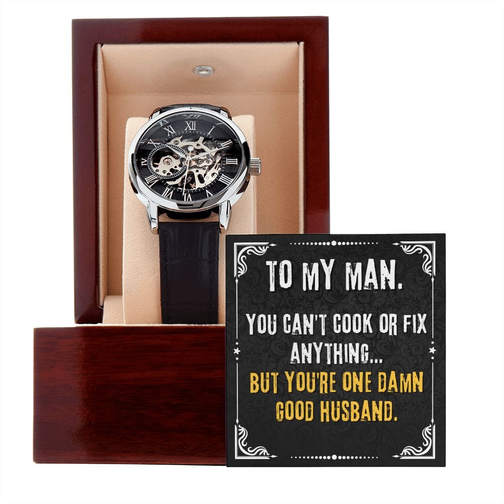 Para mi hombre: no puedes cocinar reloj calado