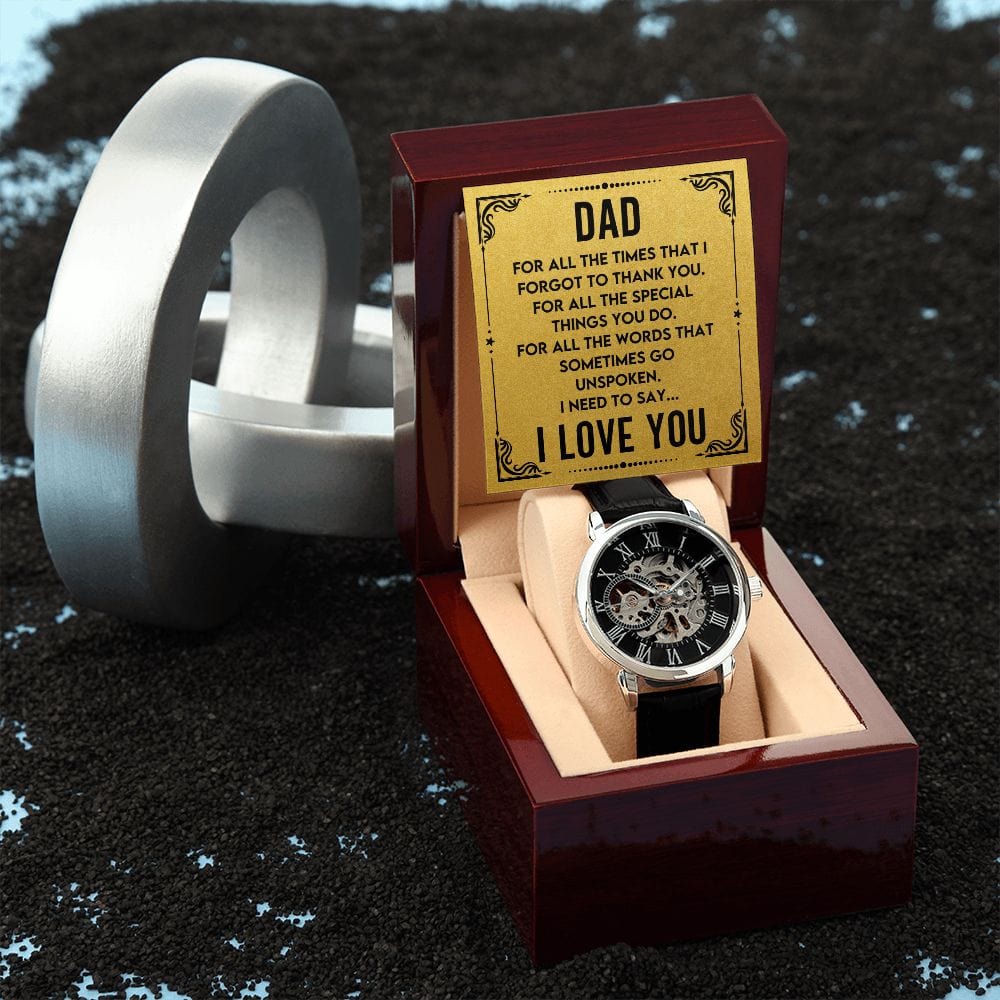 Papá- Para todos los tiempos- Reloj calado