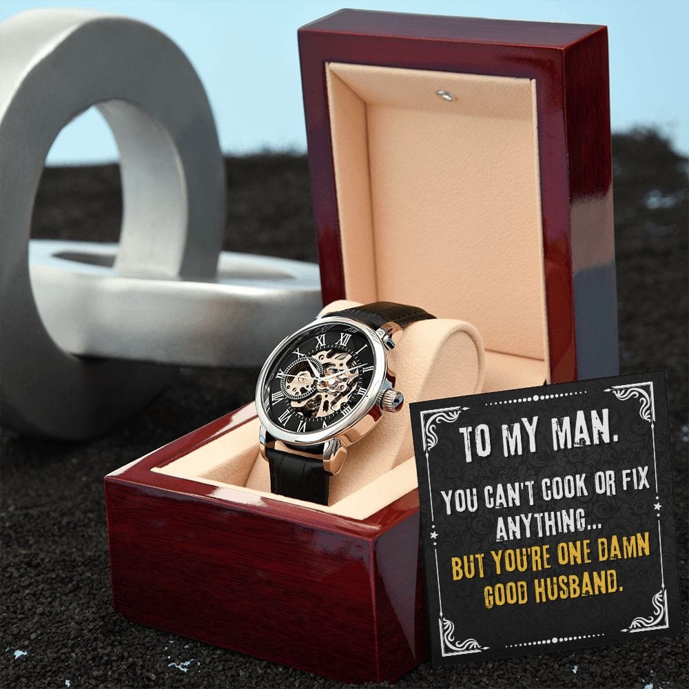 Para mi hombre: no puedes cocinar reloj calado