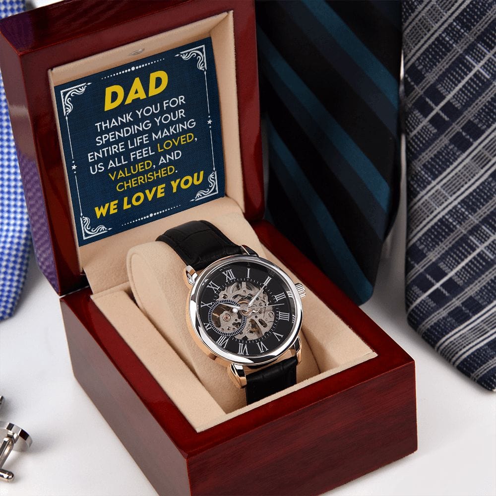 Papá Te Amamos Reloj Calado