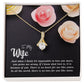 Para mi esposa, justo cuando pienso, collar de belleza seductora