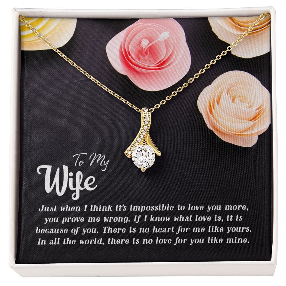 Para mi esposa, justo cuando pienso, collar de belleza seductora