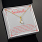 To My Soulmate, Loving You Has Become A Must For M-e Alluring Beauty Necklace