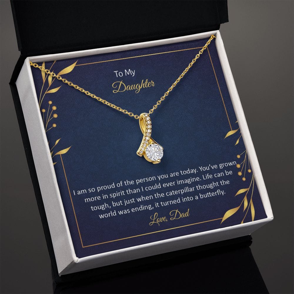 Para mi hija, estoy muy orgullosa: collar de belleza seductora