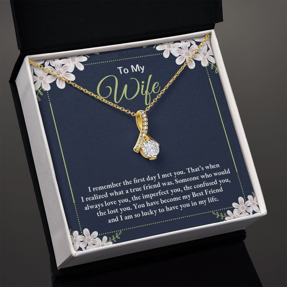 Para mi esposa, recuerdo el primer día que te conocí: collar de belleza seductora