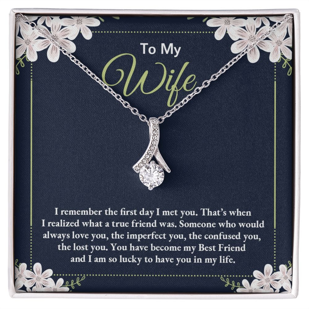 Para mi esposa, recuerdo el primer día que te conocí: collar de belleza seductora