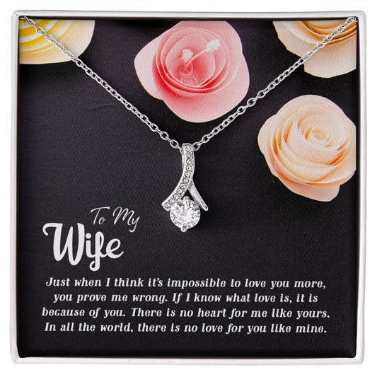 Para mi esposa, justo cuando pienso, collar de belleza seductora