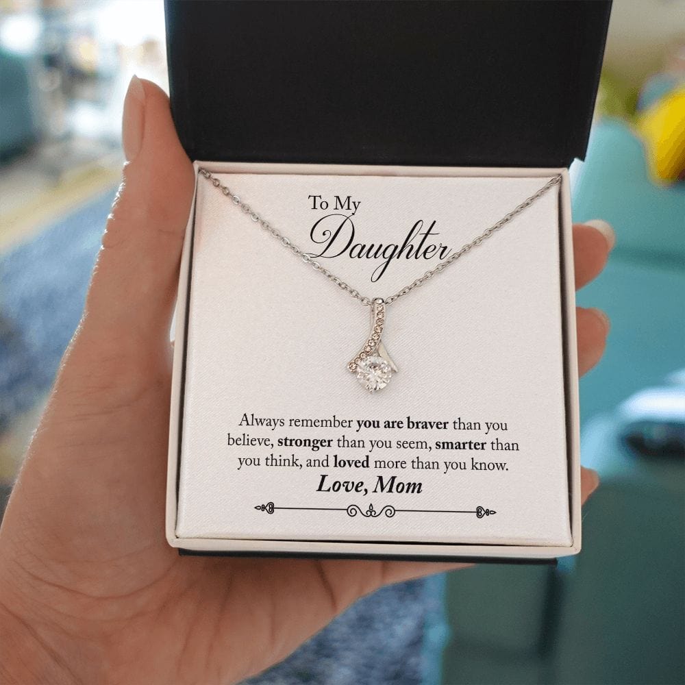 Mom to Daughter, Always Remember- Alluring Beauty Necklace