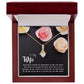 Para mi esposa, justo cuando pienso, collar de belleza seductora