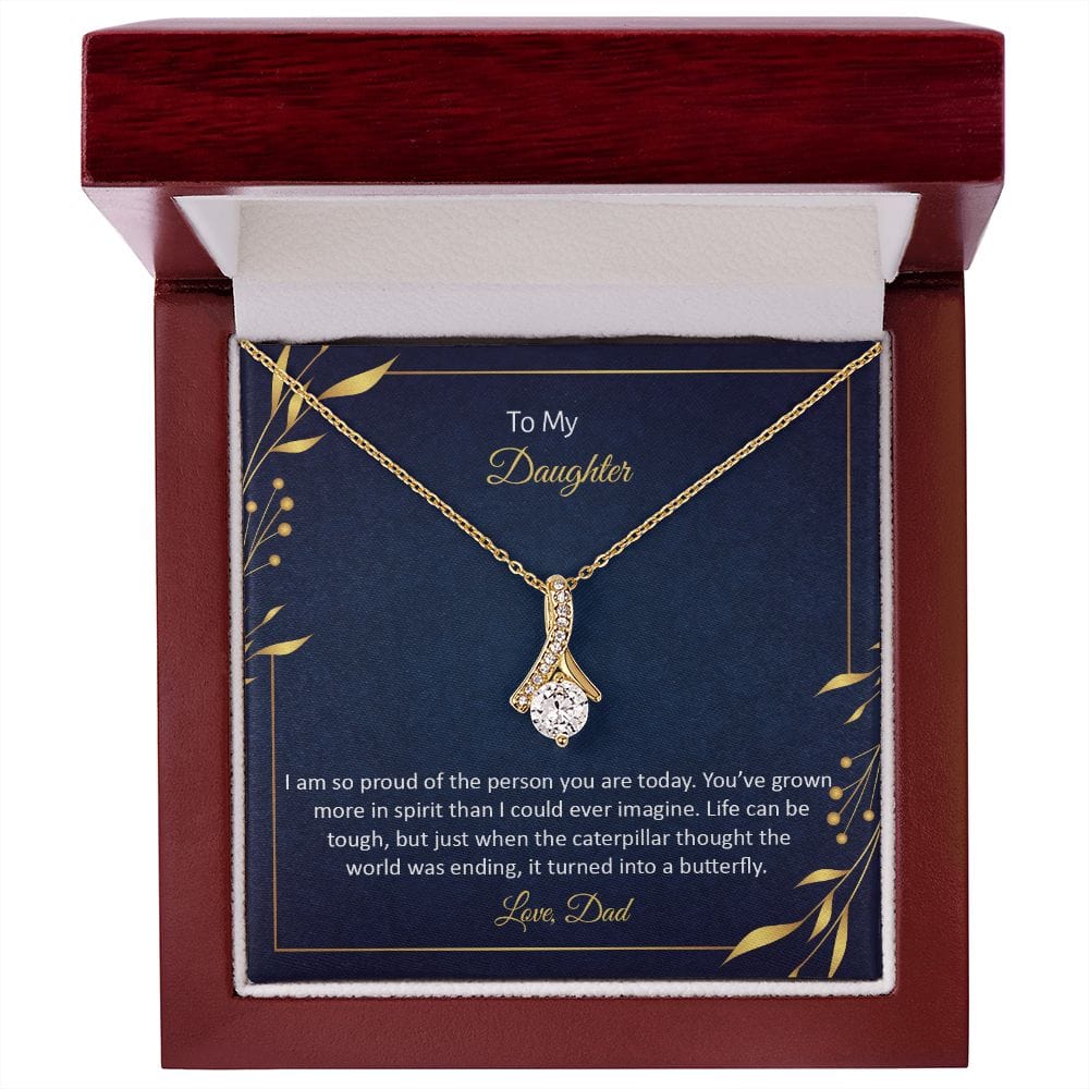 Para mi hija, estoy muy orgullosa: collar de belleza seductora