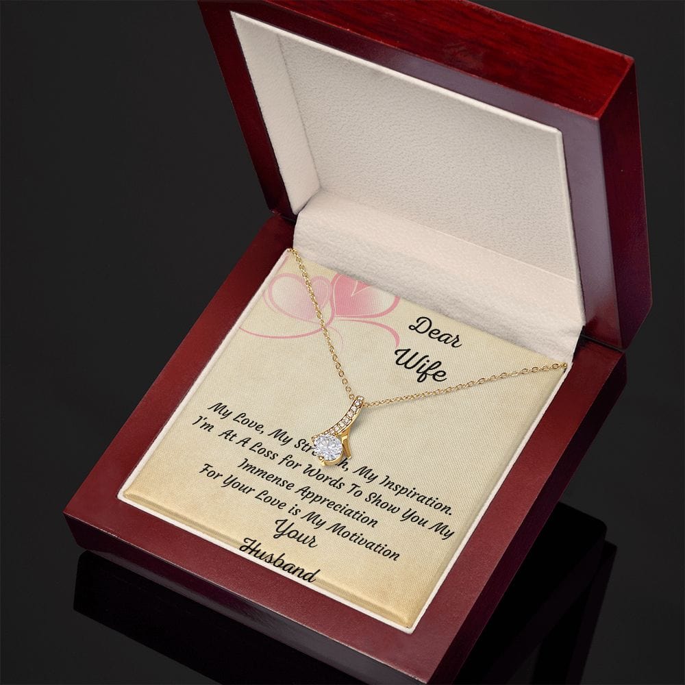 Querida esposa, mi amor, mi fuerza: collar de belleza seductora