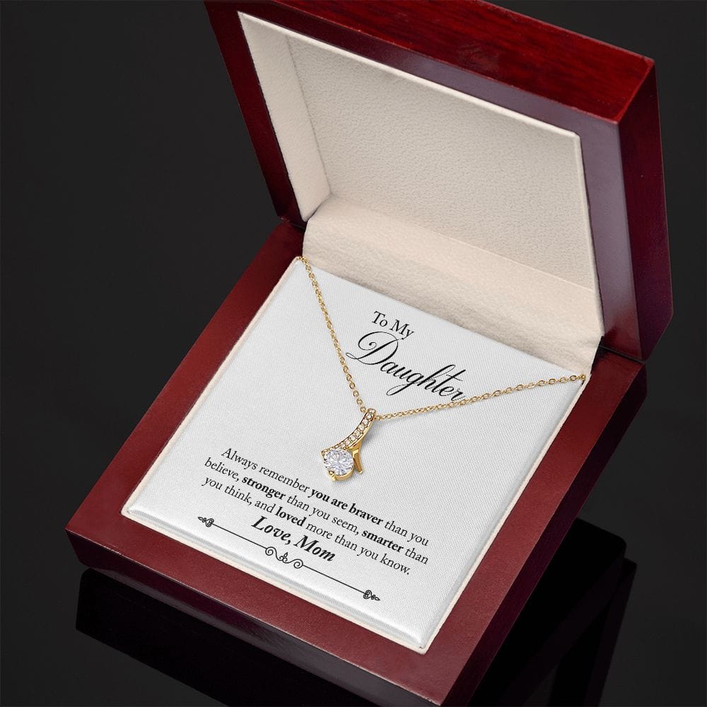 Mom to Daughter, Always Remember- Alluring Beauty Necklace