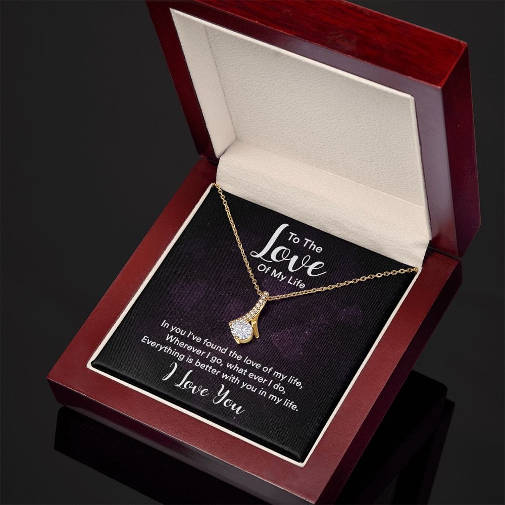 Al amor de mi vida, en ti he encontrado: collar de belleza seductora