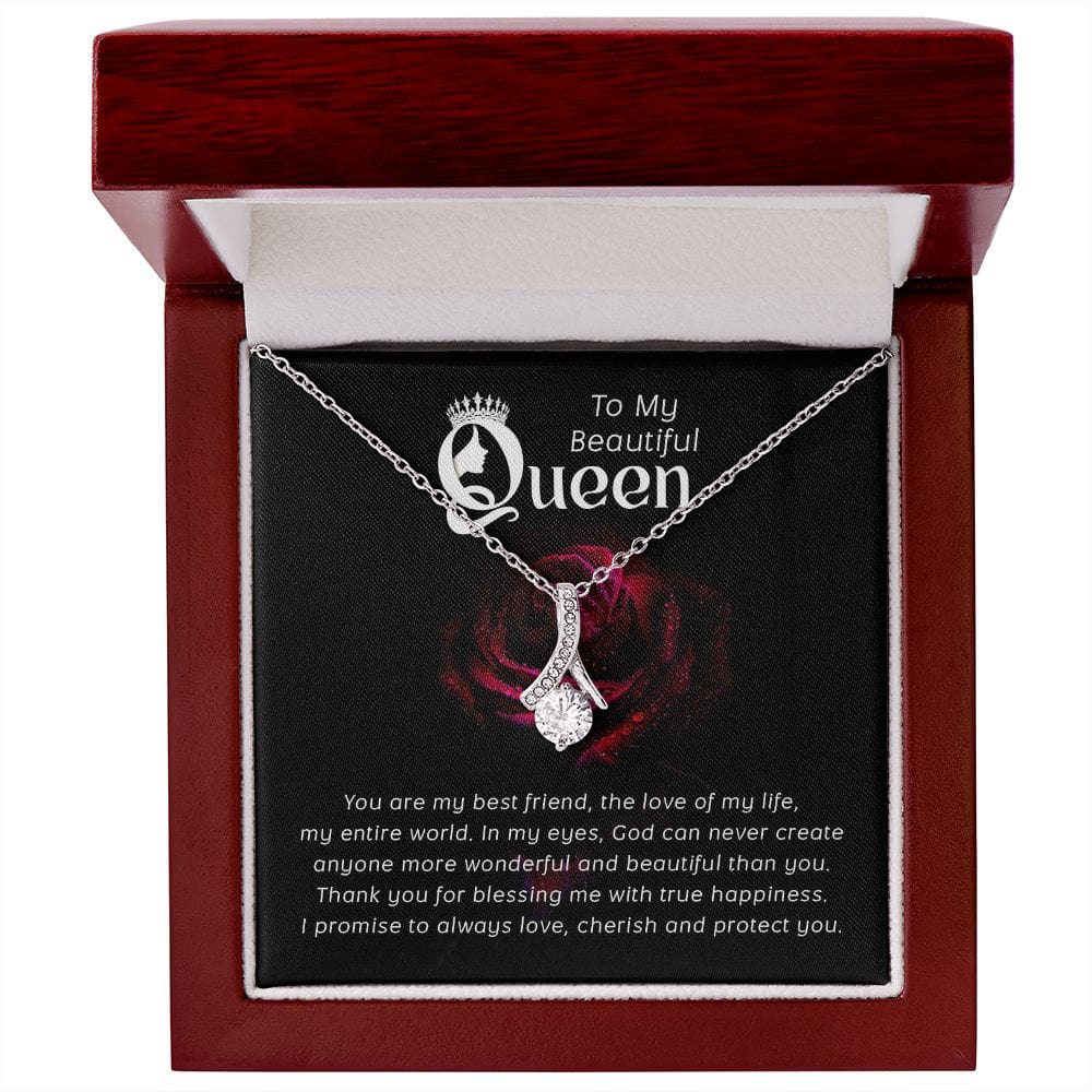 Para mi hermosa reina, eres mi mejor amiga: collar de belleza seductora