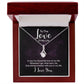Al amor de mi vida, en ti he encontrado: collar de belleza seductora