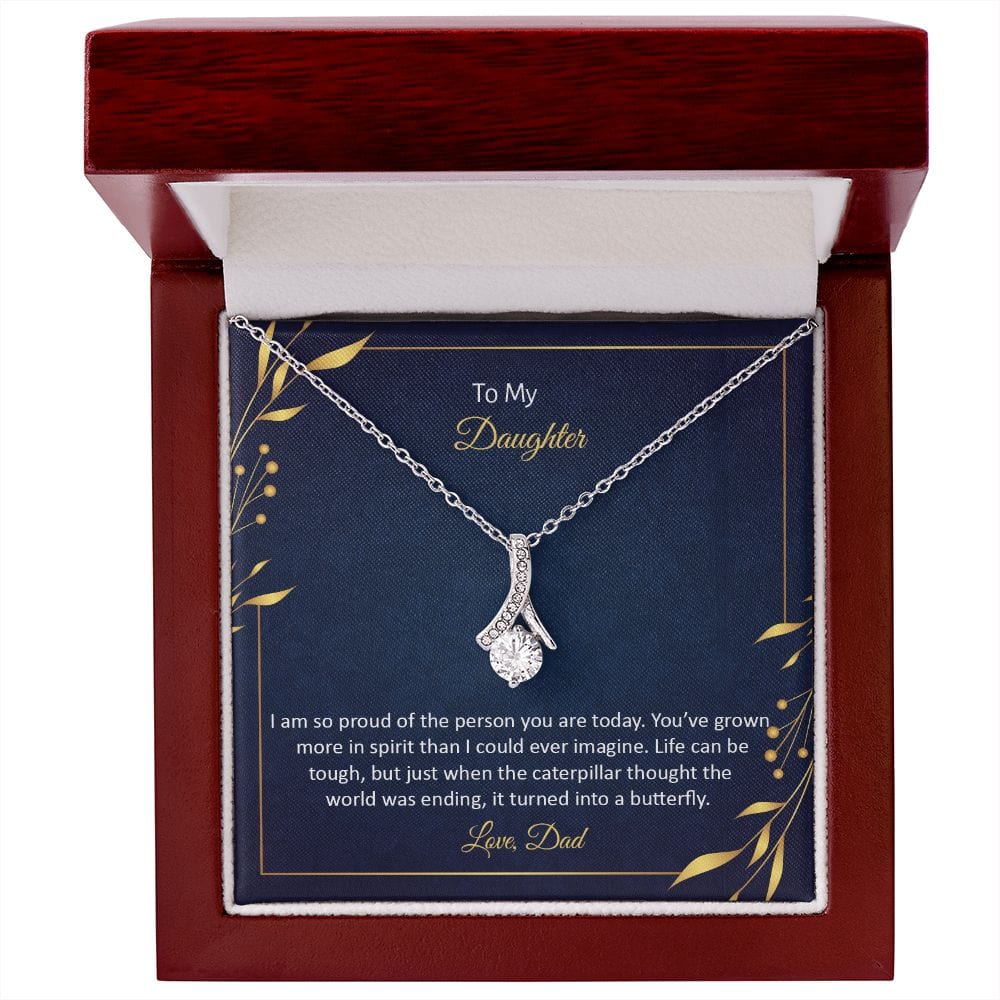 Para mi hija, estoy muy orgullosa: collar de belleza seductora