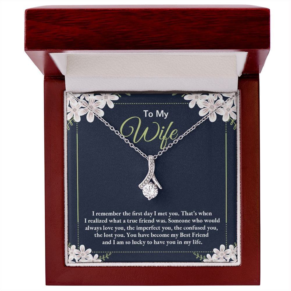 Para mi esposa, recuerdo el primer día que te conocí: collar de belleza seductora