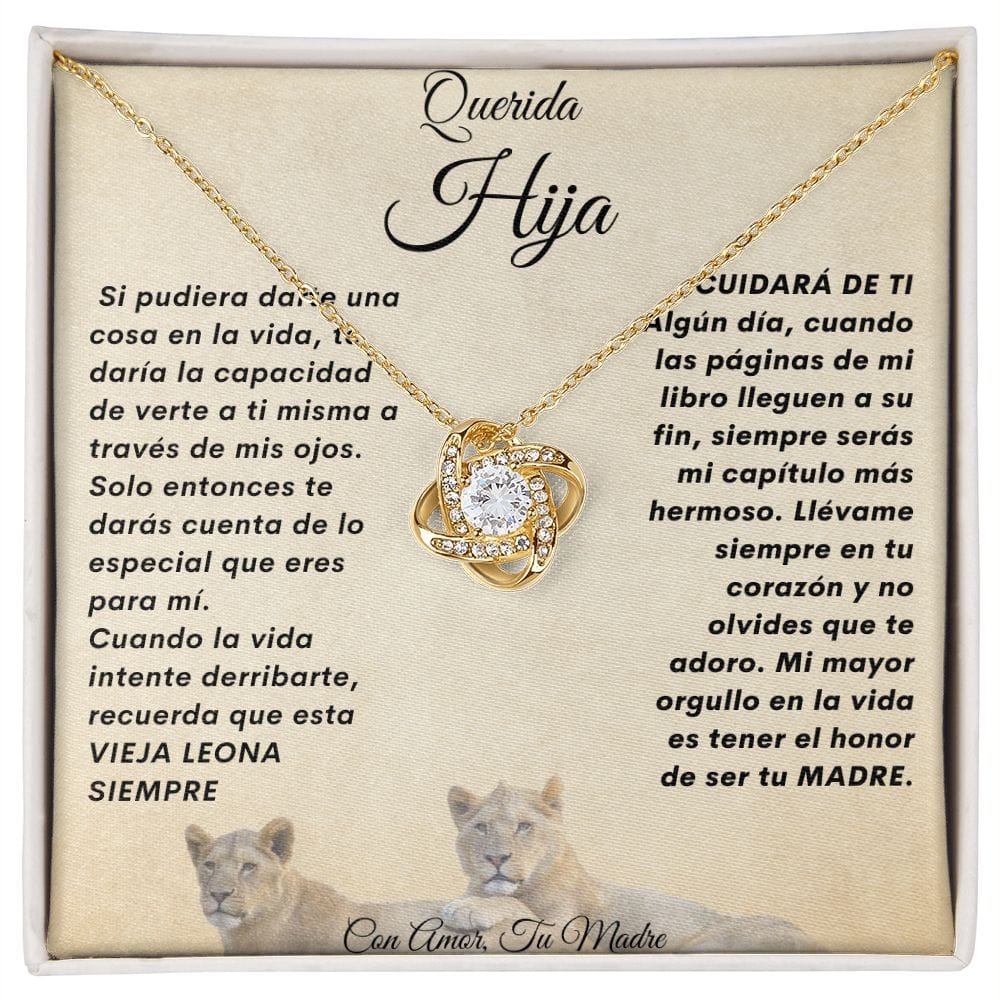 Collar Nudo De Amor Para Mi Hija-De Mama 