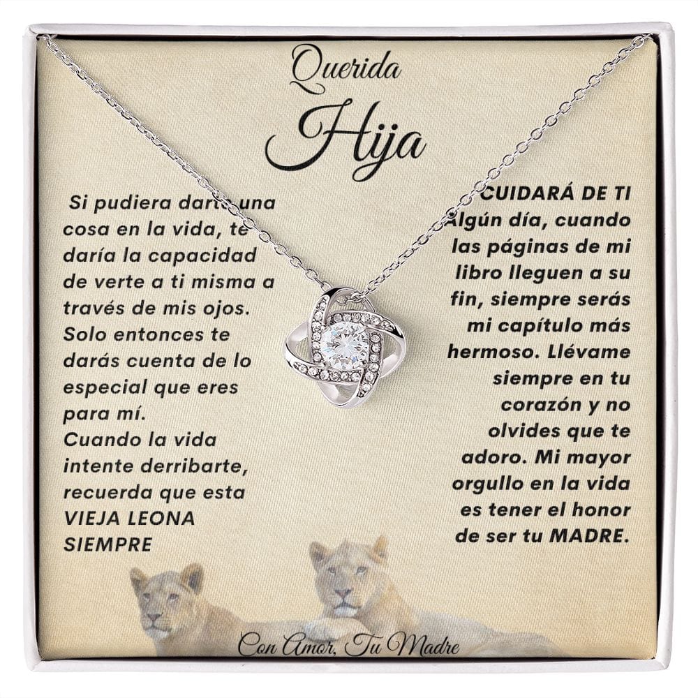 Collar Nudo De Amor Para Mi Hija-De Mama 