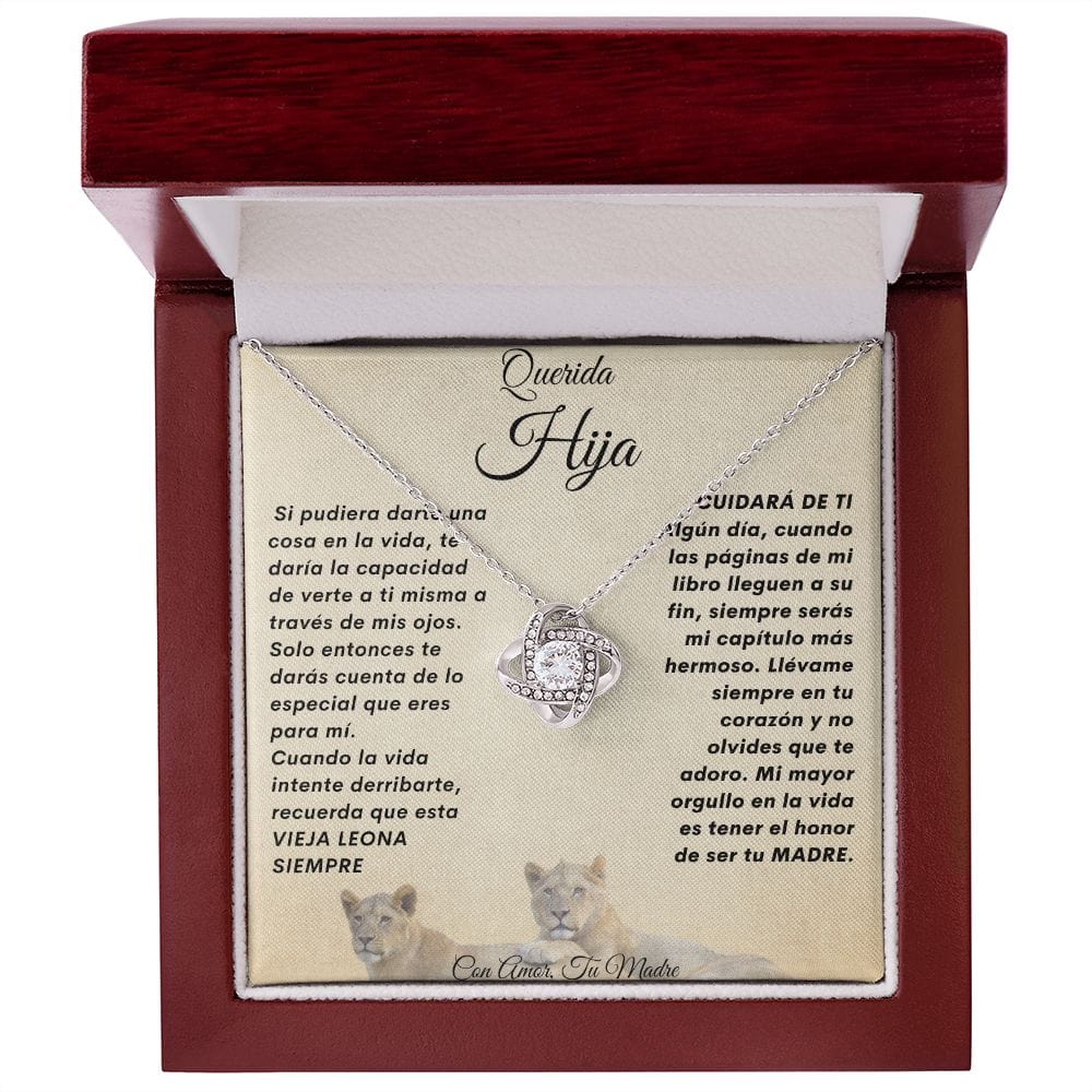 Collar Nudo De Amor Para Mi Hija-De Mama 