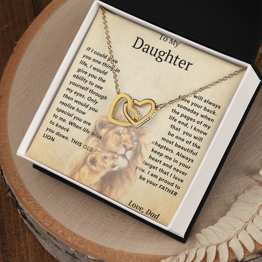 Interlocking Hearts For My Daughter- Dad