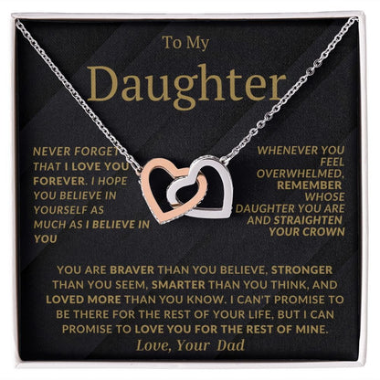 Interlocking Hearts Fom Dad Dark