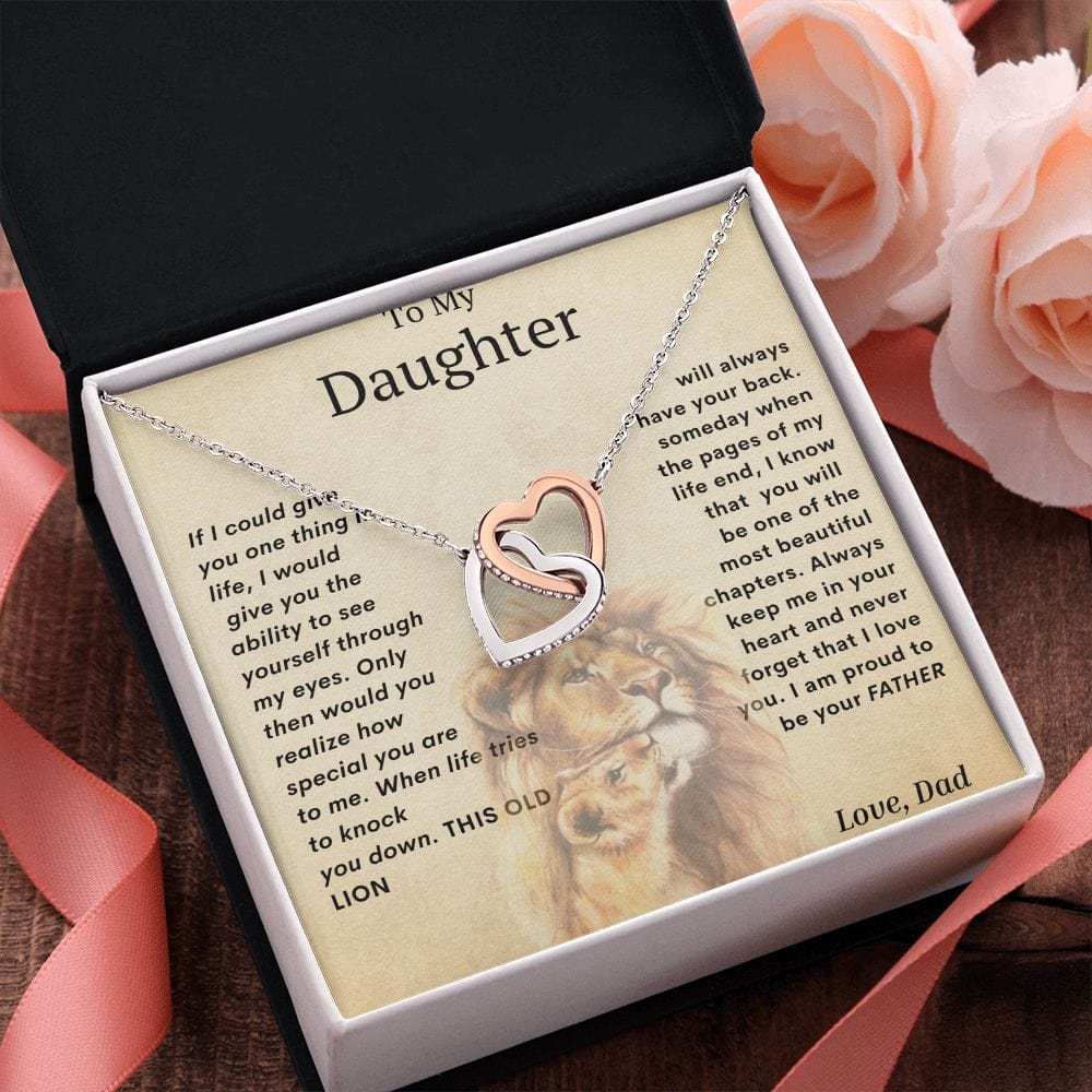 Interlocking Hearts For My Daughter- Dad