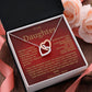 Interlocking Hearts-Daughter Love Forever Red Mom