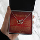 Interlocking Hearts-Daughter Love Forever Red Mom