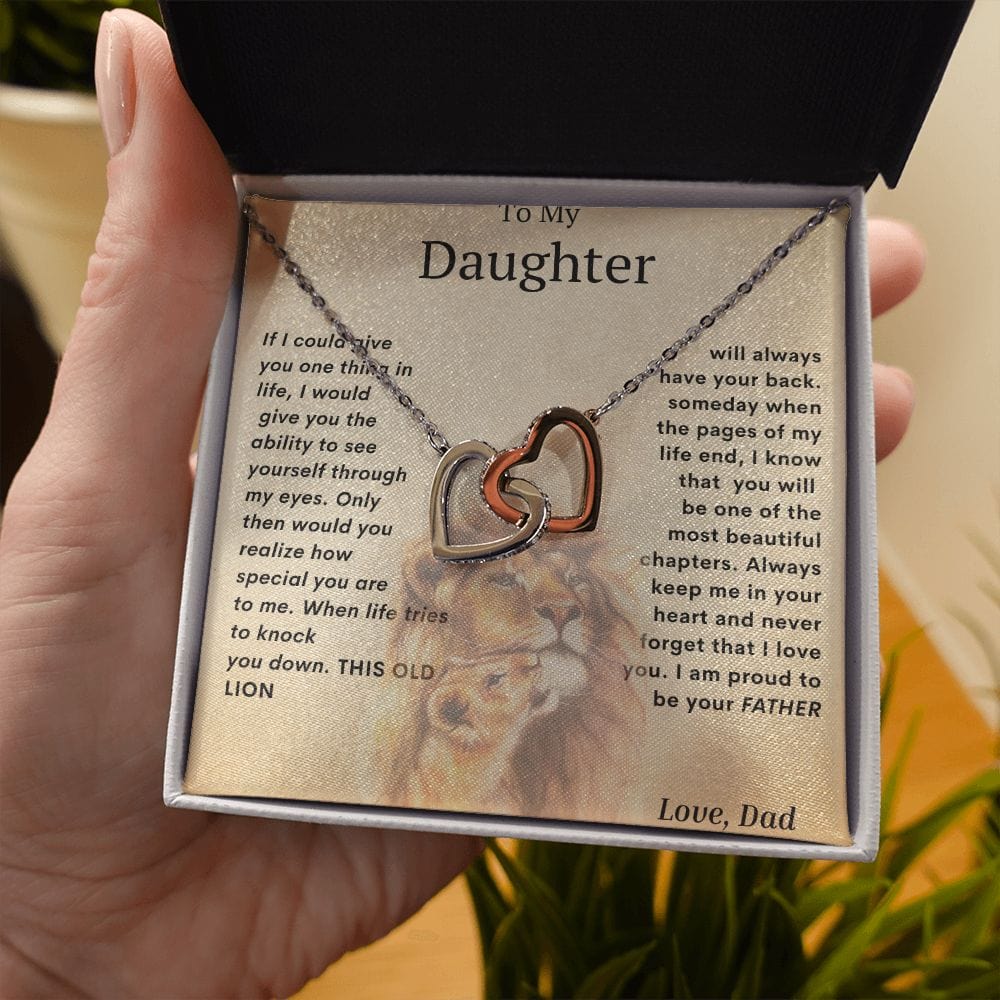 Interlocking Hearts For My Daughter- Dad