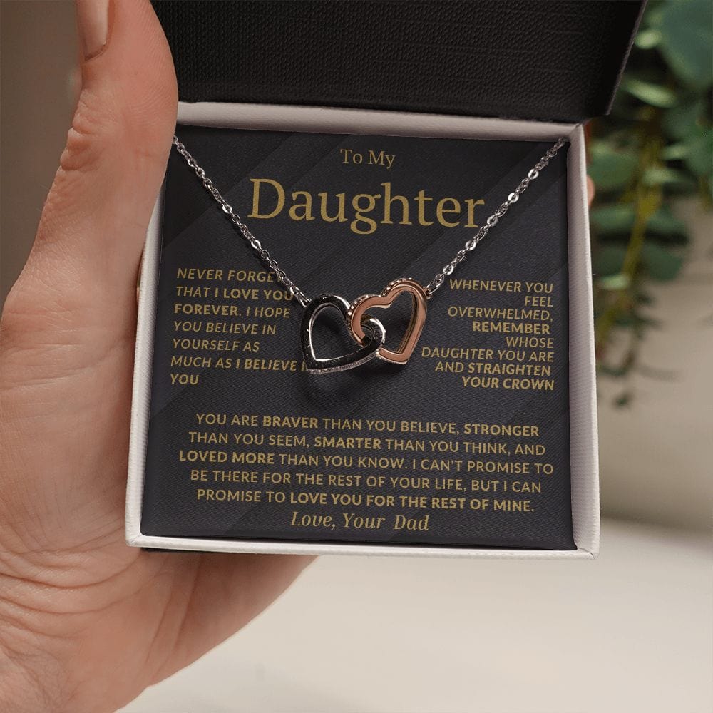 Interlocking Hearts Fom Dad Dark