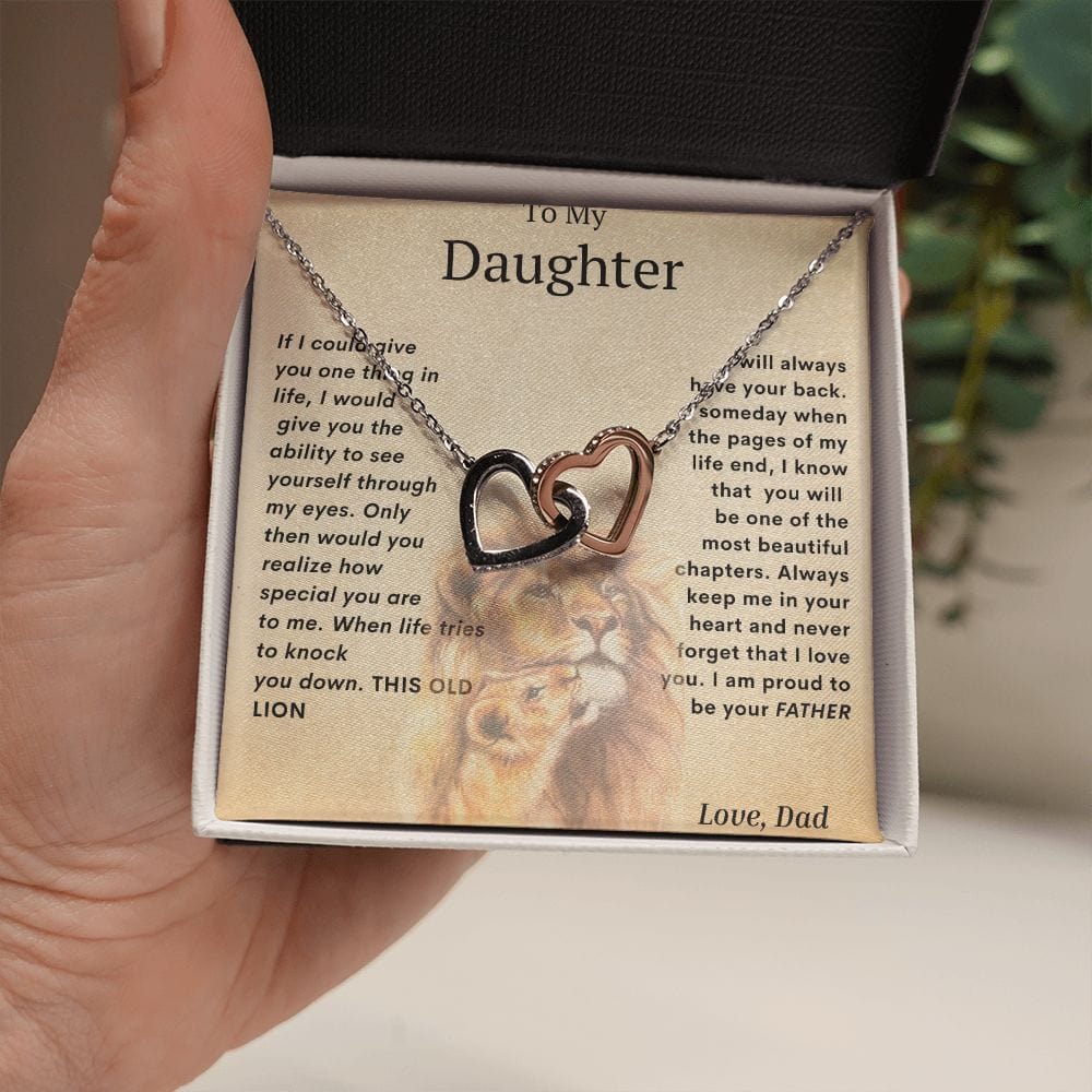 Interlocking Hearts For My Daughter- Dad