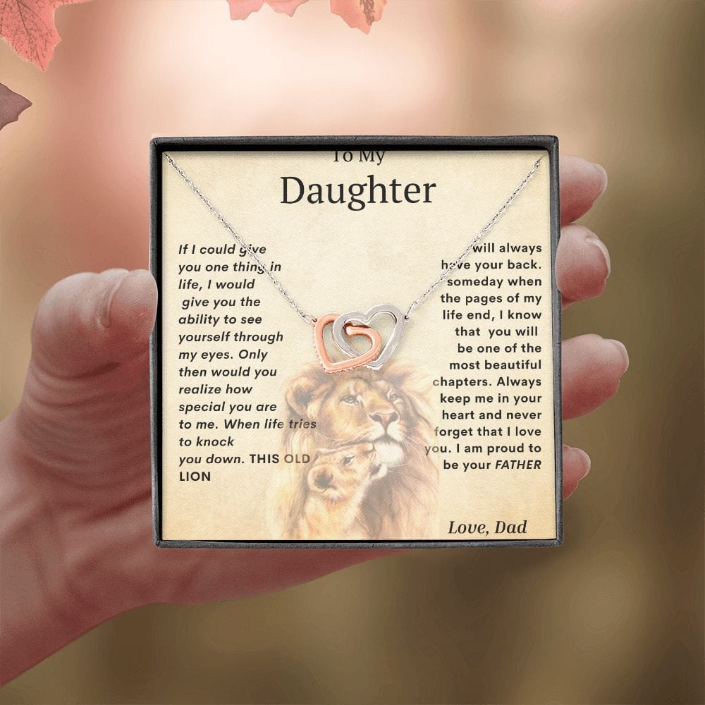 Interlocking Hearts For My Daughter- Dad
