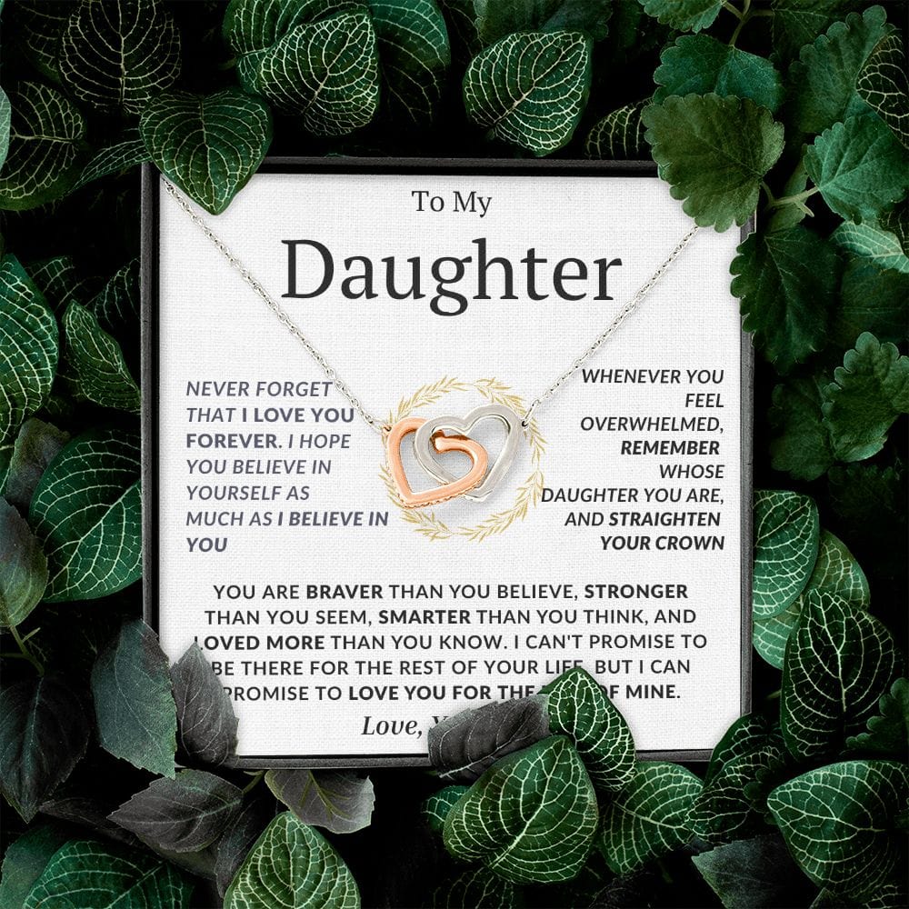 Interlocking Hearts- Daughter-Forever-Dad