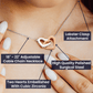 Alma gemela: estábamos destinados a ser: collar de corazones entrelazados