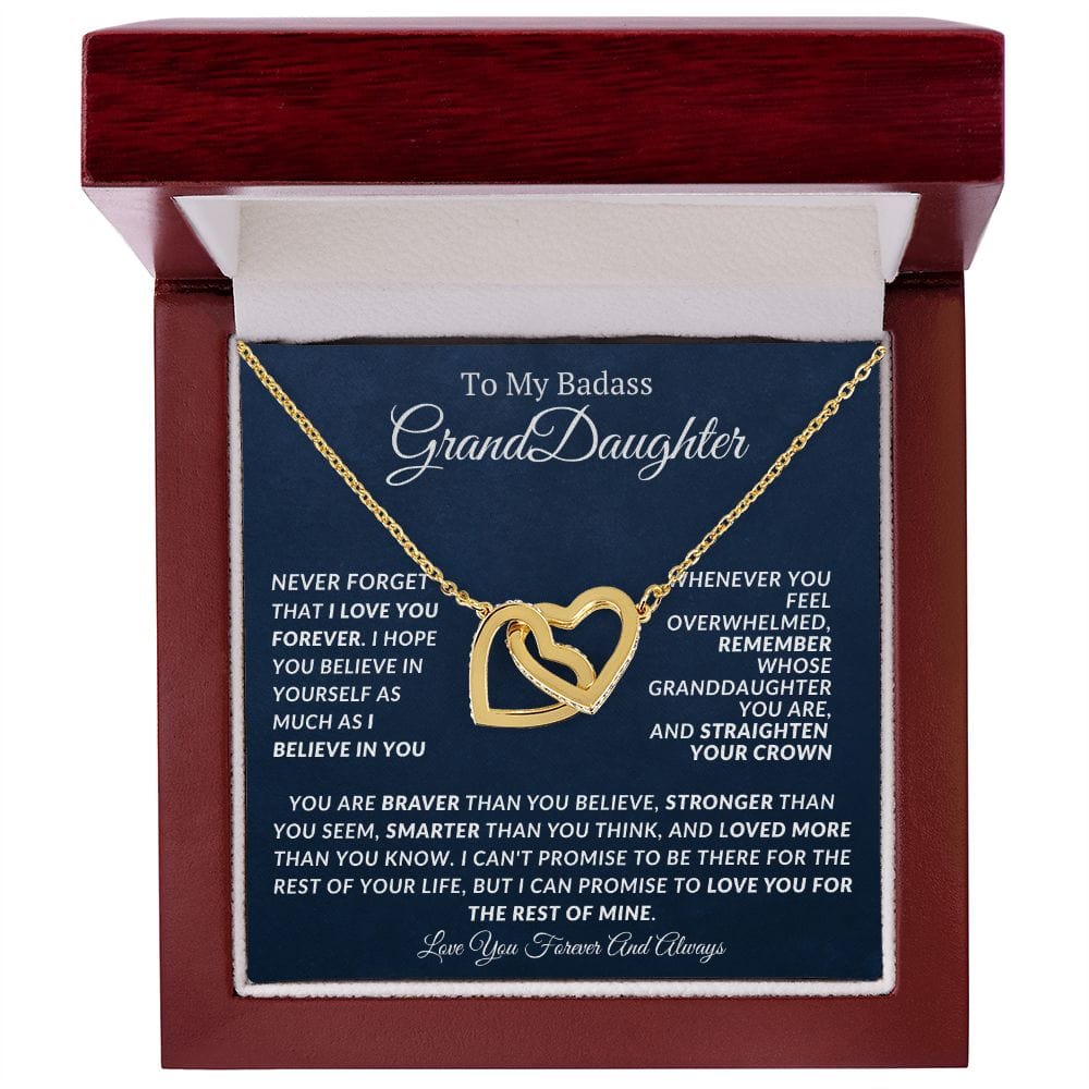 Collar De Corazones Entrelazados Para Nieta 
