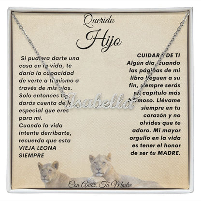 Querido Hijo Cadena Con Nombre, Personalizado. Unisex-Elija El Nombre