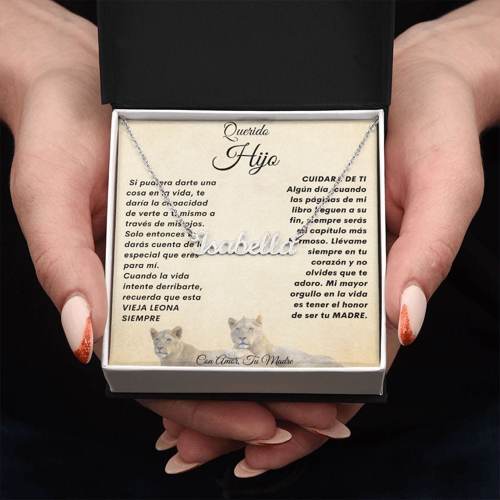 Querido Hijo Cadena Con Nombre, Personalizado. Unisex-Elija El Nombre