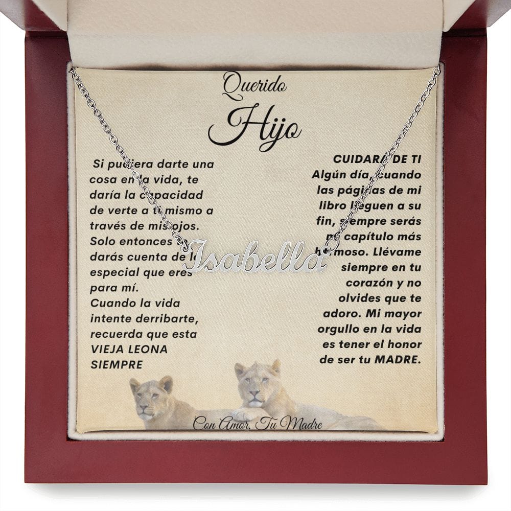 Querido Hijo Cadena Con Nombre, Personalizado. Unisex-Elija El Nombre