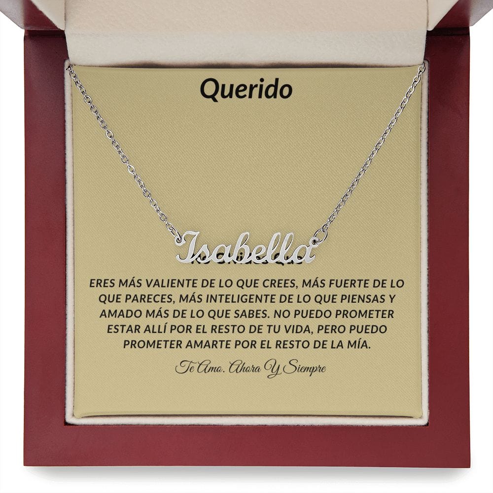 Querido Hijo Cadena Con Nombre Personalizado- Elija El Nombre. Unisexo