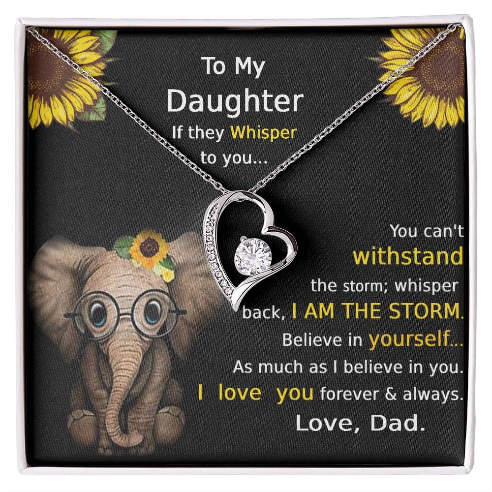 Collar Para Hija De Papá Para Siempre Amor