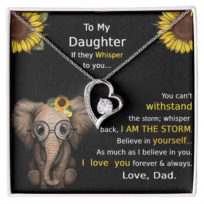Collar Para Hija De Papá Para Siempre Amor