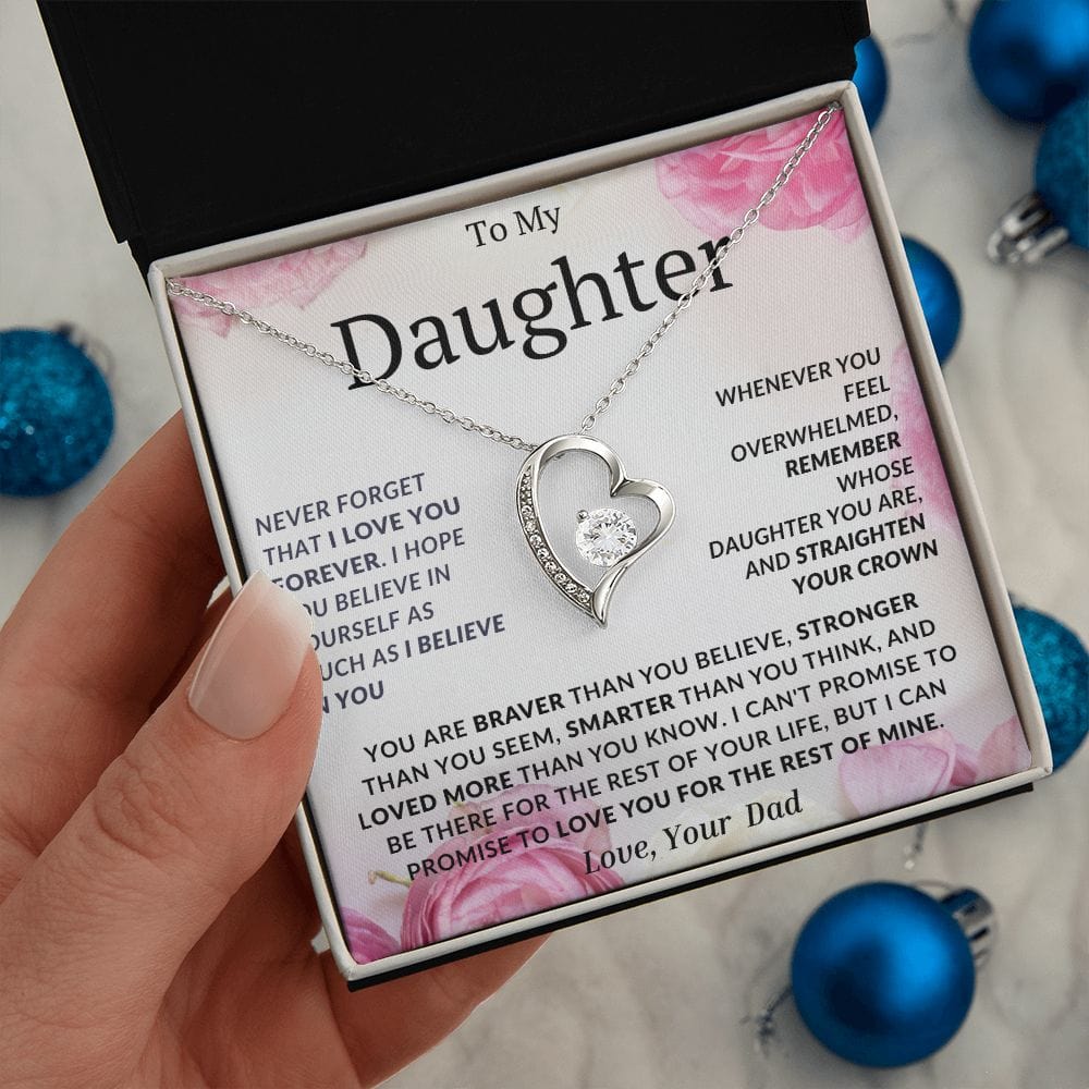 Collar de amor para siempre para mi hija, papá 